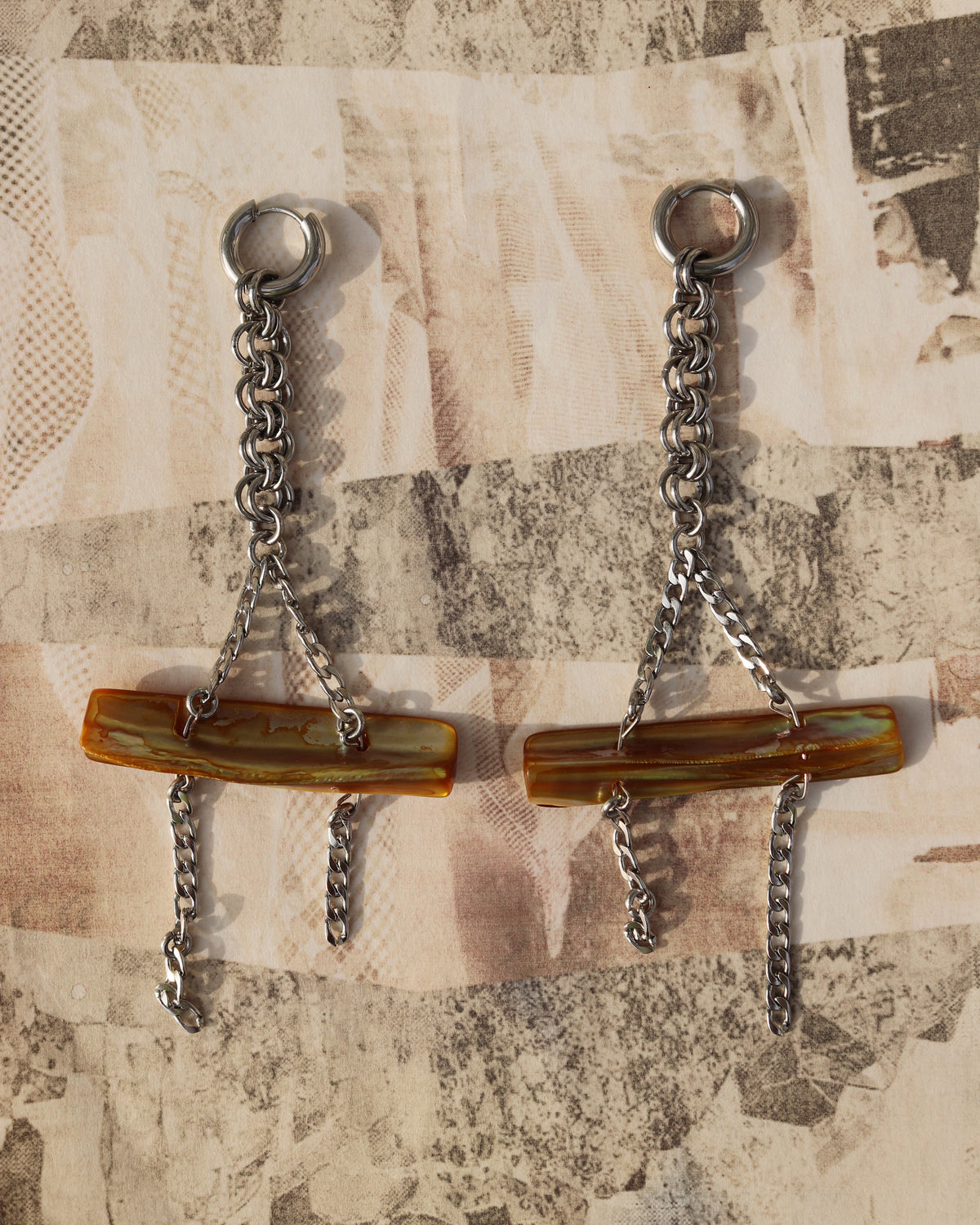 'Weathered' earrings