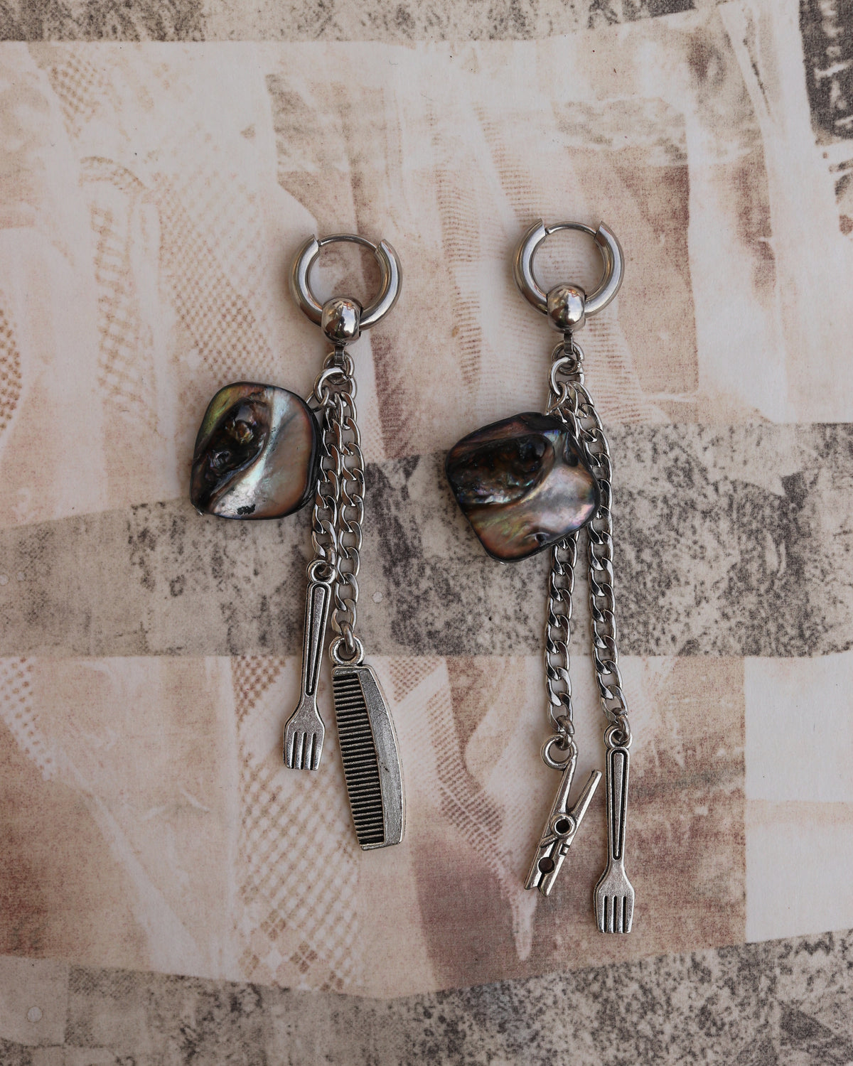 'Remains' earrings