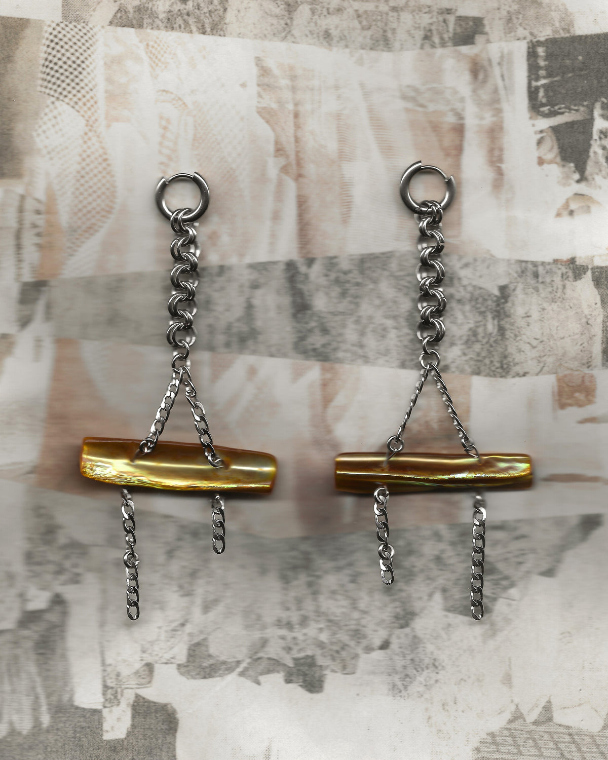 'Weathered' earrings